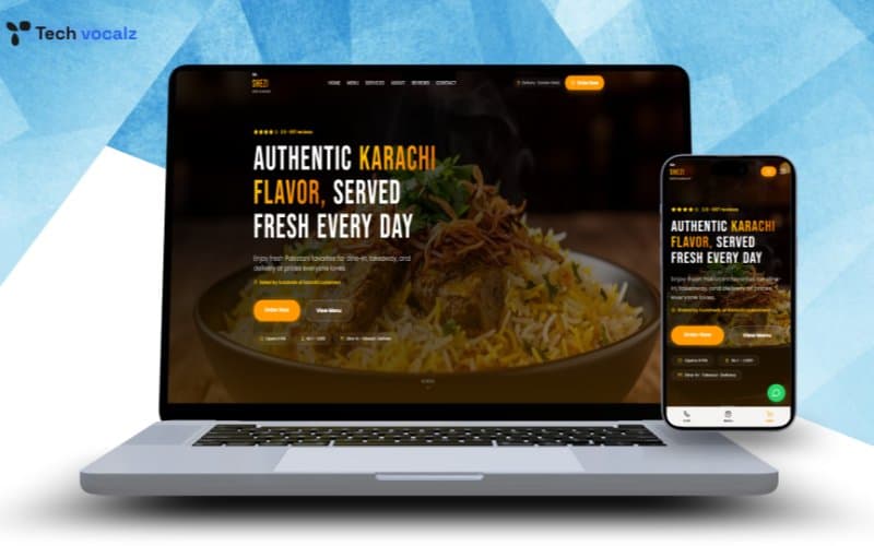 Mr. Shezi - Restaurant Website screenshot 1