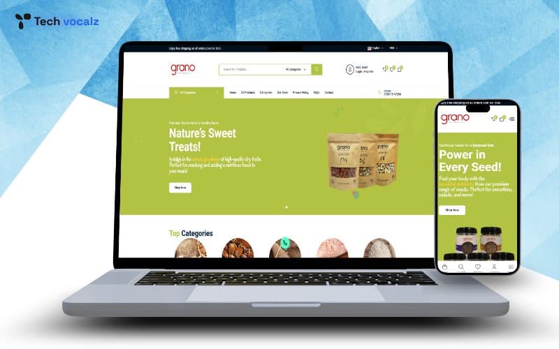 Grano Foods - Premium Health Foods E-Commerce screenshot 1
